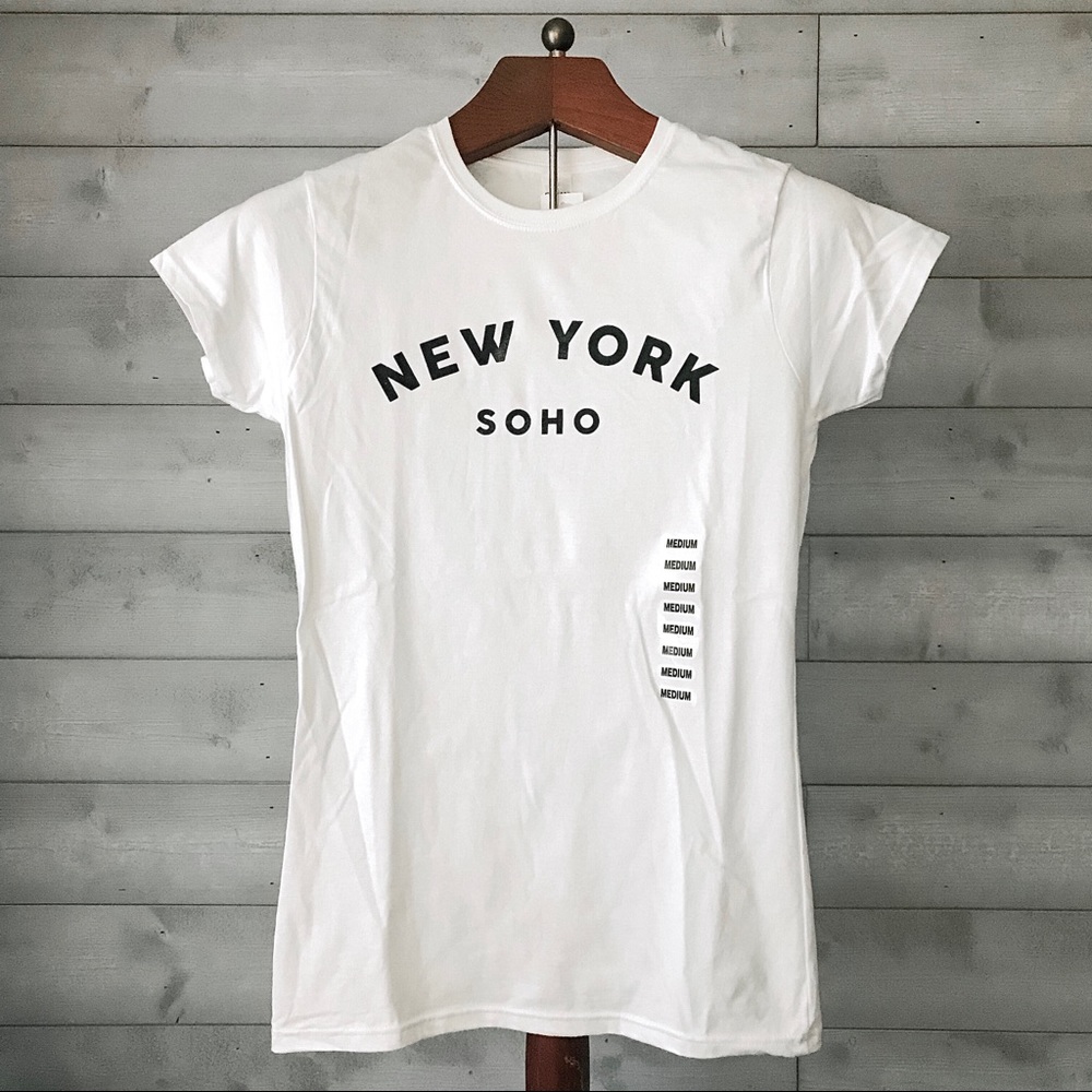 White “New York Soho” T-Shirt